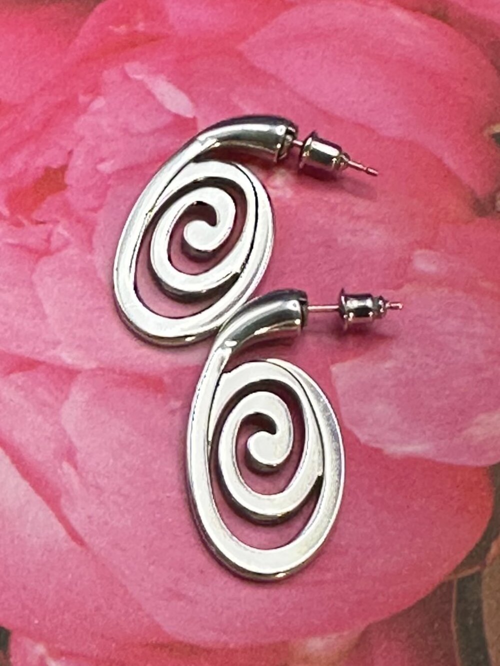 Brighton Silver-Plated Swirl Post Earrings